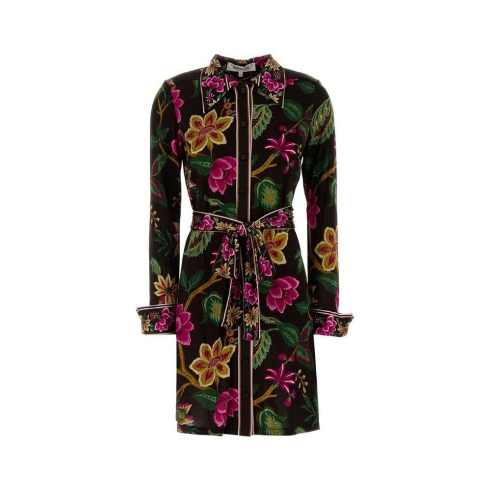 Diane Von Furstenberg Women Printed Jersey Diane Shirt Dress